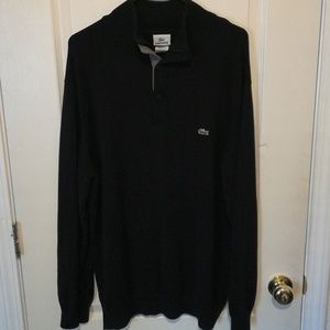 Lacoste Half Button Sweatshirt Size 7